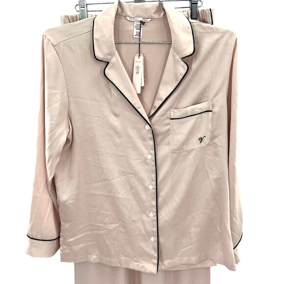 Victoria’s Secret women’s pastel pink satin pajama set - Picture 2 of 16